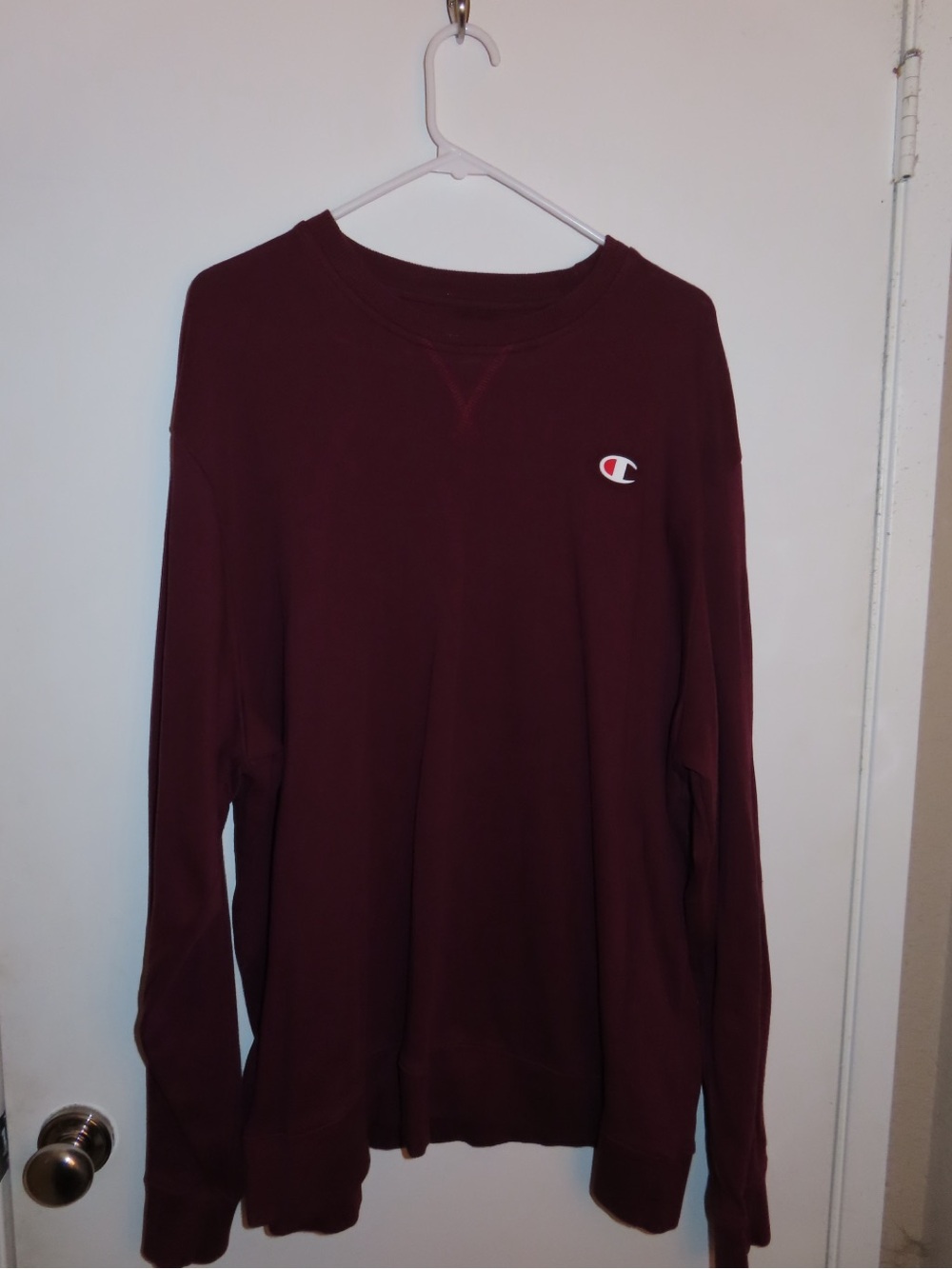 Champion Maroon Pullover Crewneck Sweatshirt
